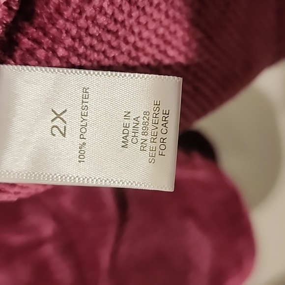 Logo By Lori Goldstein Super Soft Chenille Oversized Sweater 2x - Picture 6 of 6